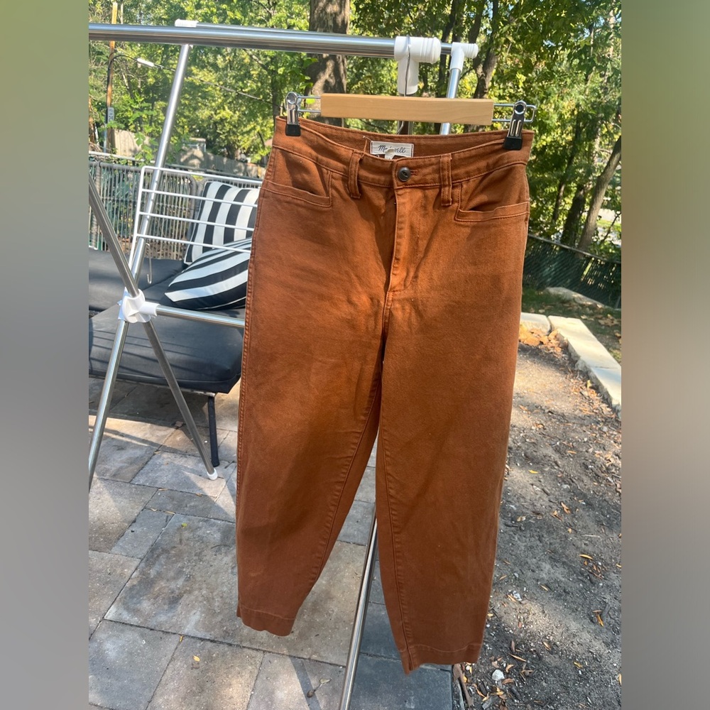 Madewell Slim Emmett Tapered Pants Warm Coffee Women’s 26